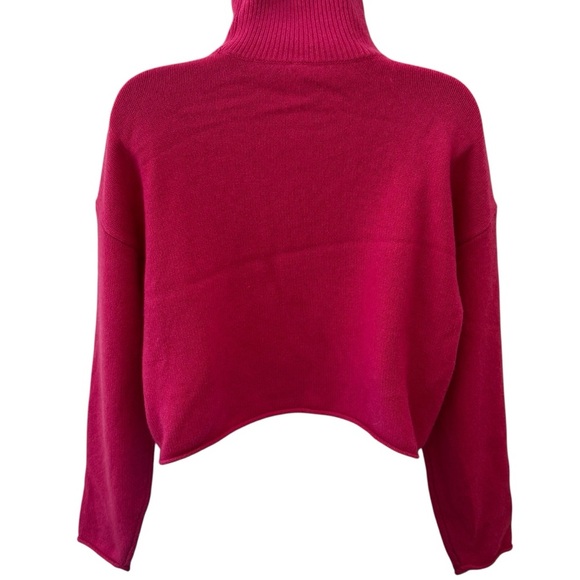 The Group by Babaton Pink 100% Cashmere Cozy Turtleneck Valentine’s Holiday XS - Picture 5 of 10